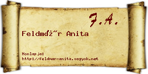 Feldmár Anita névjegykártya